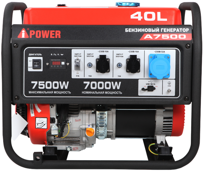 БЕНЗИНОВЫЙ ГЕНЕРАТОР A-IPOWER A7500